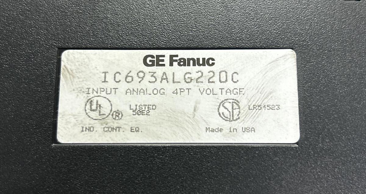 Used GE FANUC,IC693ALG220C,ANALOG INPUT MODULE