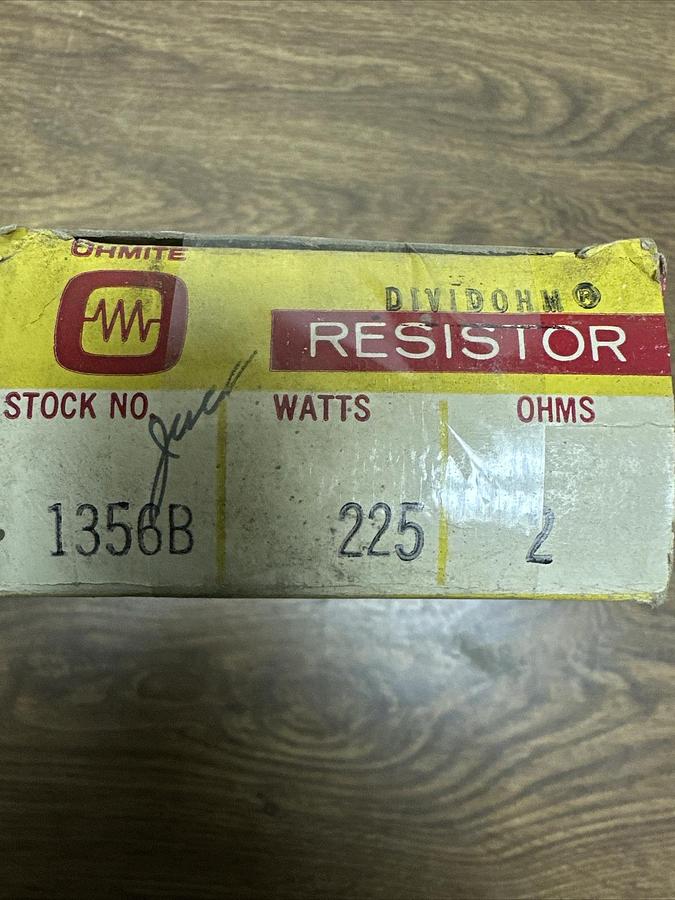 Ohmite,1356B,225 Watt 2 Ohm Resistor