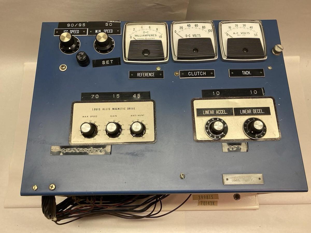 Used Louis Allis,Type MDB2 70143K,Single Phase Magnetic Drive Controller 50/60Hz