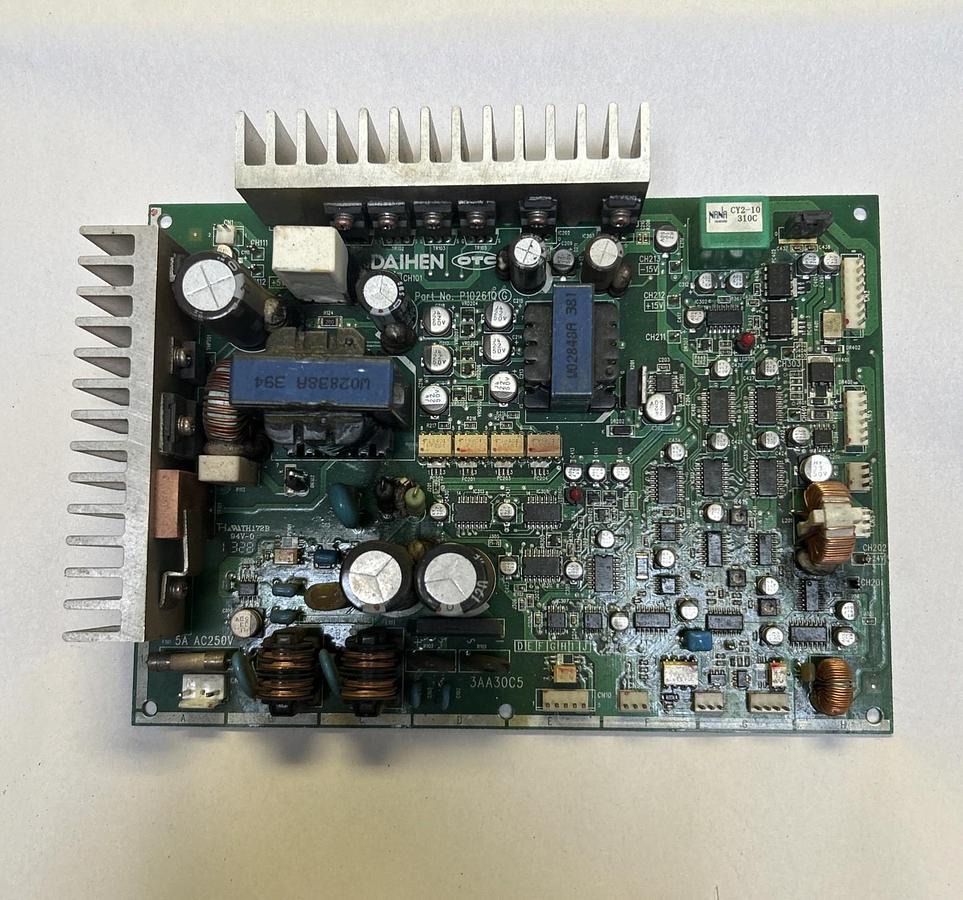 Used DAIHEN OTC,P10261Q,DP400 WELDER WIRE FEEDER CIRCUIT BOARD