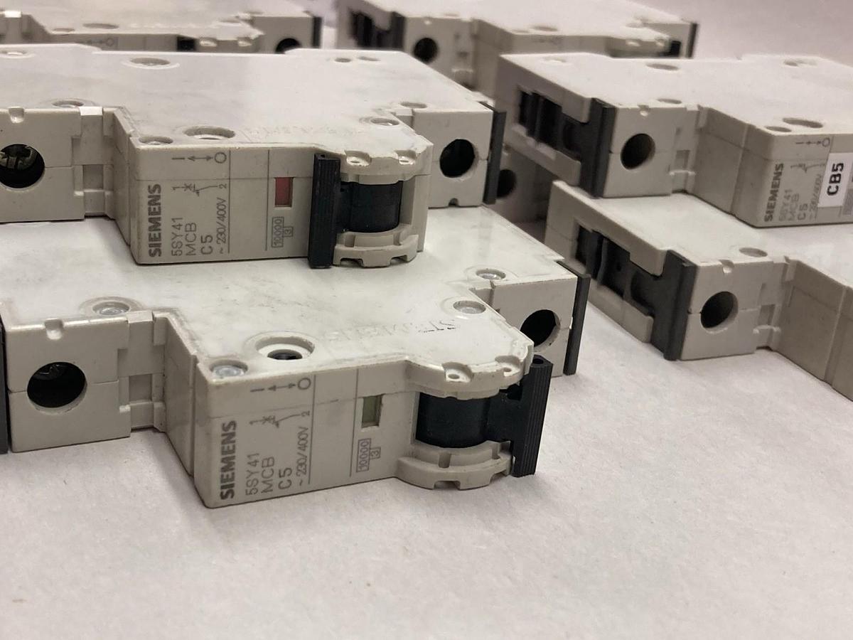Used Siemens,5SY4111-7,Miniature Circuit Breaker 230/400V 10kA LOT of 10