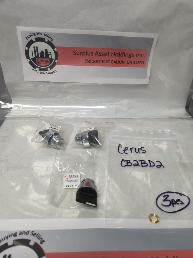 CERUS,CB2BD2,2-POSITION SELECTOR SWITCH BLACK LOT OF 3 NOS
