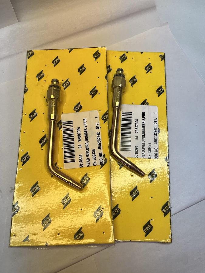Used ESAB,639439,PUROX WELDING TORCH HEAD NO. 2 LOT OF 2