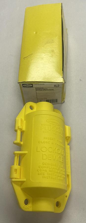 Used HUBBELL,HLD,ELECTRICAL PLUG LOCKOUT DEVICE NEW