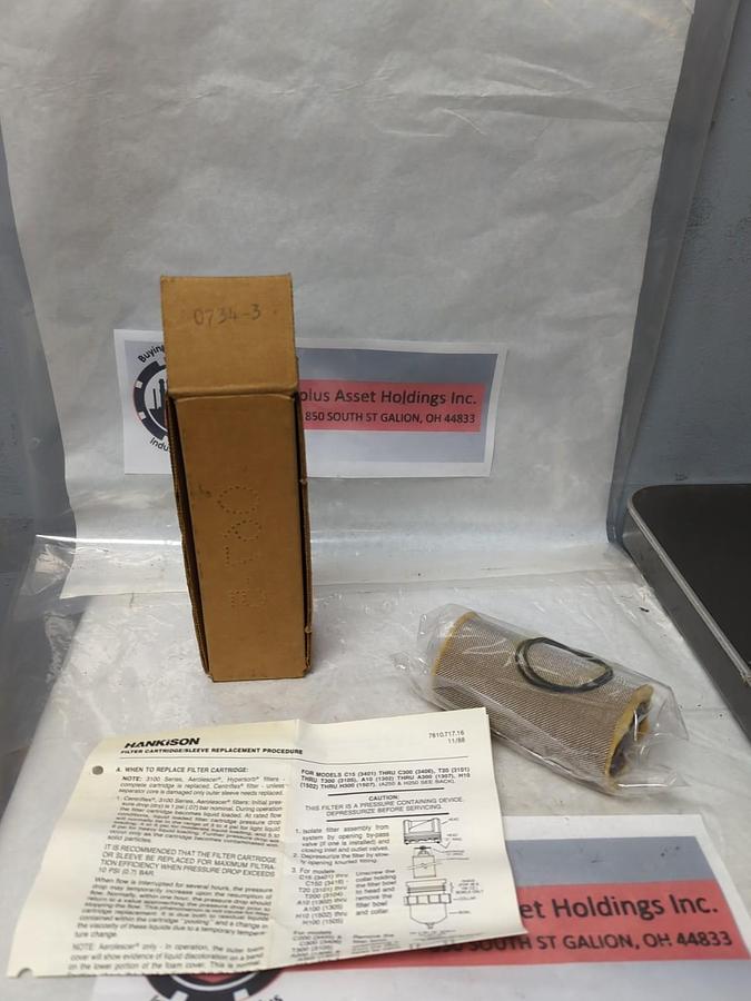 HANKISON,0734-3,FILTER CARTRIDGE SLEEVE REPLACEMENT NOS