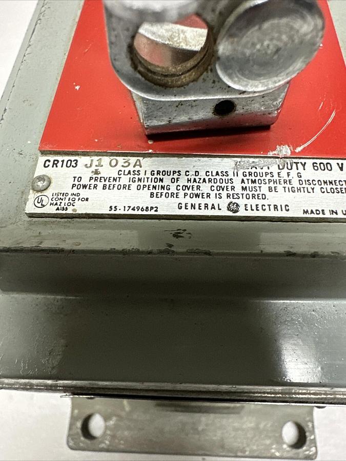 Used GE,CR103-J103A,Heavy Duty 600V Max Push Button Controller (G065)