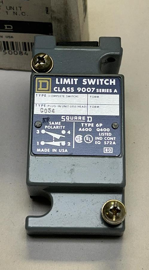 SQUARE D,9007C054,LIMIT SWITCH BODY ONLY NOS