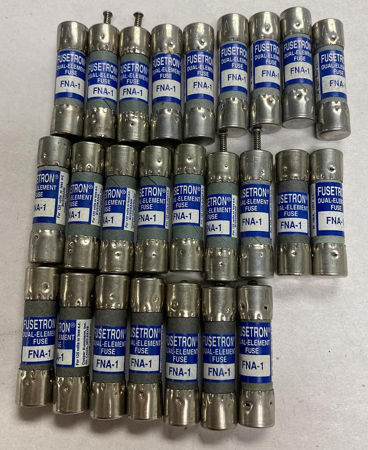 Cooper Bussmann,FNA-1,Fusetron Fuse Lot Of 25 NOS
