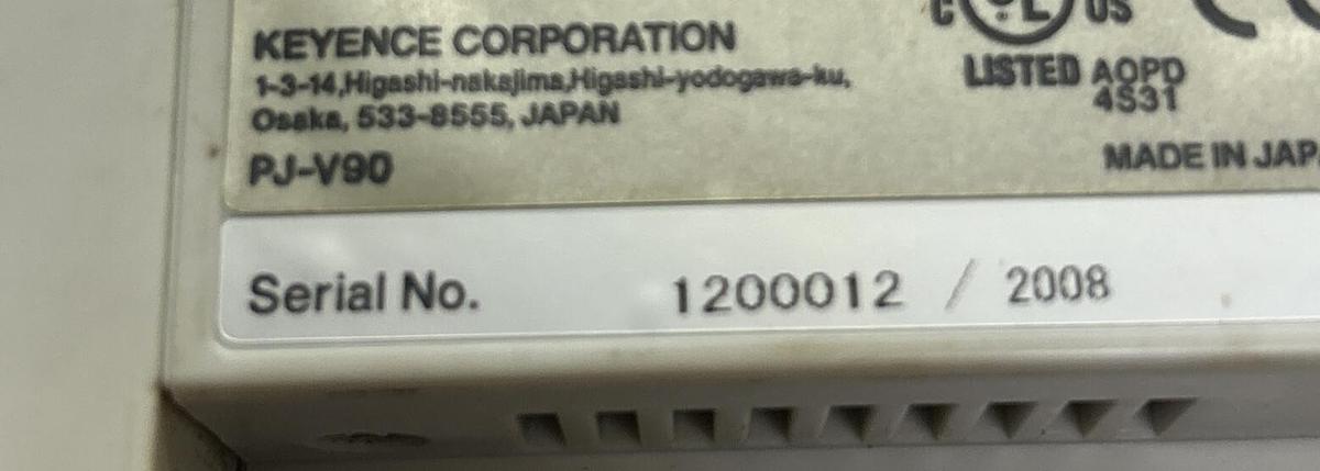 Used KEYENCE,PJ-V90,PHOTOELECTRIC SENSOR BASE CONTROLLER
