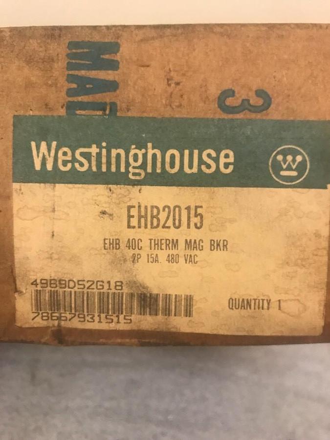 Westinghouse,EHB2015,Circuit Breaker 480 VAC