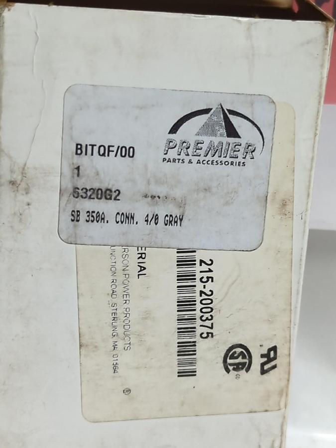 ANDERSON/PREMIER,SB 350A,350A-600V BATTERY CONNECTOR GRAY NOS