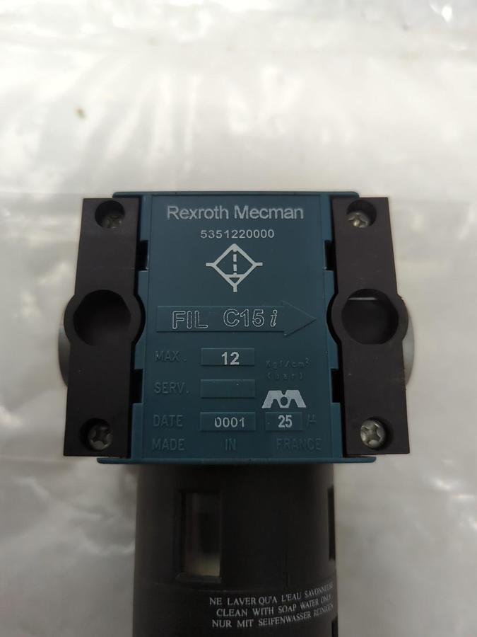 Used REXROTH MECMAN,5351220000,DIRECTIONAL VALVE/FILTER C15i PRE-OWNED