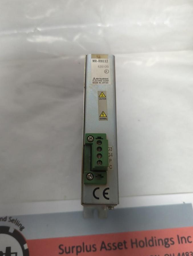 Used MITSUBISHI,MR-RB032,SERVO MOTOR DRIVE BRAKE RESISTOR PRE-OWNED