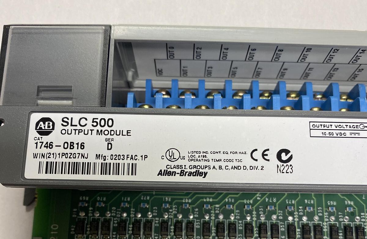 Used Allen-Bradley,1746-0B16,Series D SLC500 Output Module