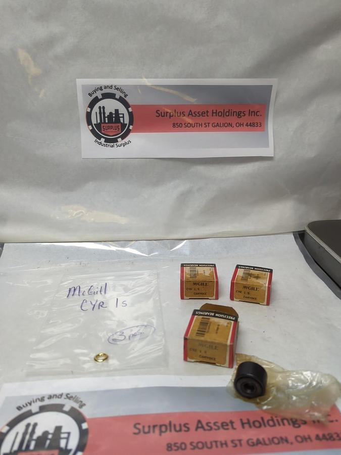 MCGILL,CYR 1S,CAM YOKE ROLLER LOT OF 3 NOS