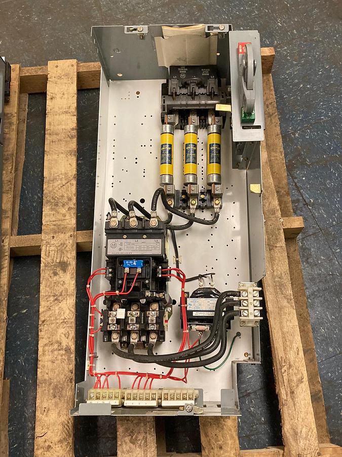 Used Allen-Bradley,2100 2112,Size 3 Fused MCC 32 INCH Starter Feeder Bucket