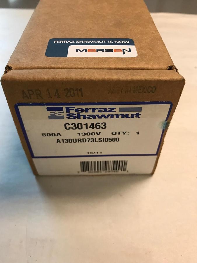 Used Ferraz Shawmut,A130UD73LS1500,Protistor Fuse C301463