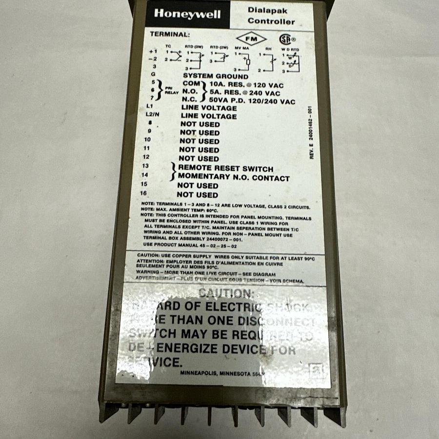 Used Honeywell,FX100-K,Dialapak Controller