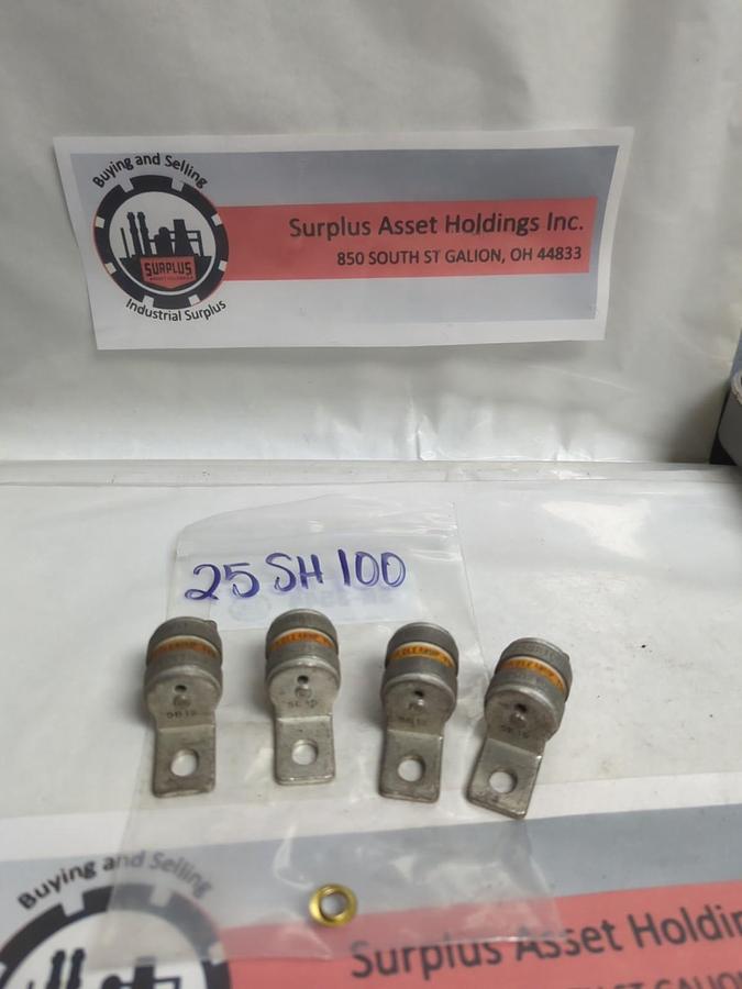 Used KYOSAN,25SH100,CLEARUP FUSE LOT OF 4 PRE-OWNED