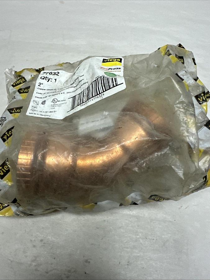 Used Viega,77632,2" Copper 45 Deg Elbow