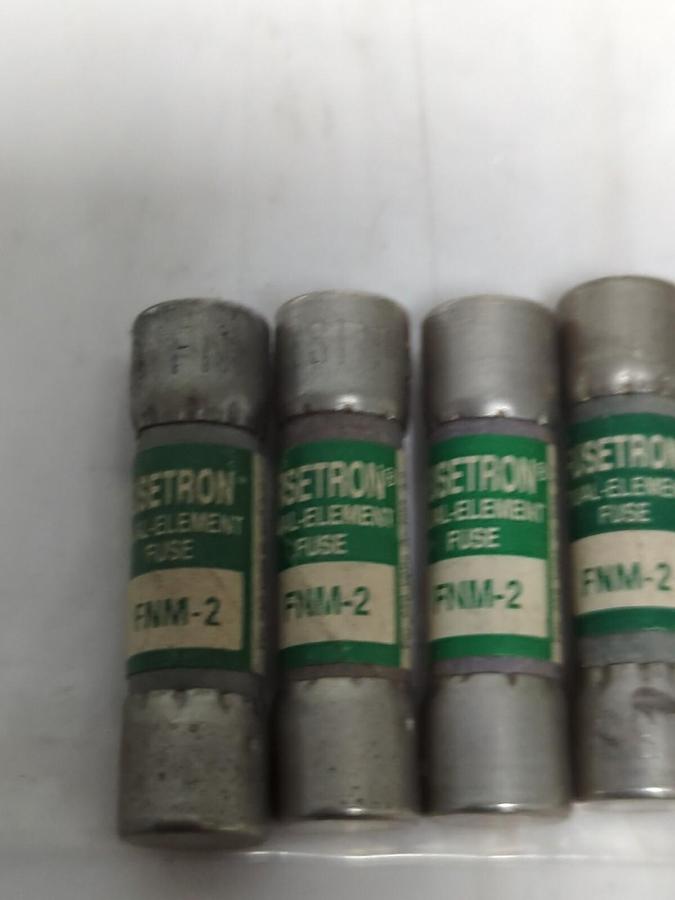 COOPER BUSSMANN,FNM-2,FUSETRON 2 AMP FUSES LOT OF 6 NOS