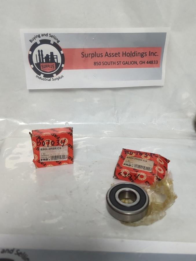 FAG,6304,BALL BEARING LOT OF 2 NOS