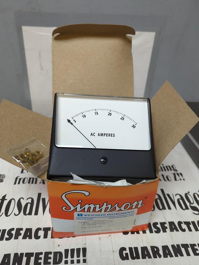 SIMPSON/WESCHLER,19507016,PANEL METER ATI SI/1359 R:0-5 AAC S:0-30 AAC NOS