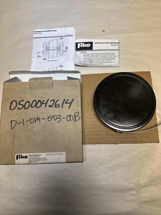 Fike,CF123258,3" Graphite Rupture Disk