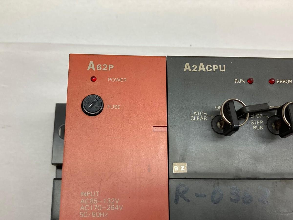 Used Mitsubishi,A62P A2ACPU AX42 AY41 AY13 AY42 AD71S2,Rack Assembly