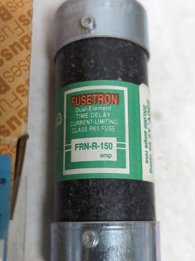 BUSSMANN,FRN-R-150,FUSETRON 150 AMP FUSE NOS