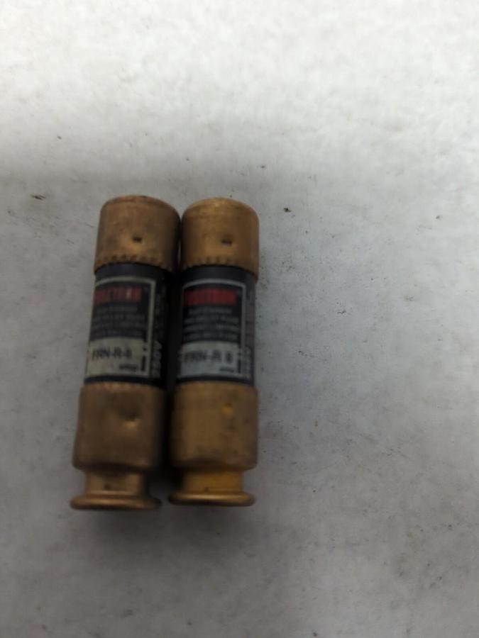Used COOPER BUSSMANN,FRN-R-8,FUSETRON 8 AMP FUSE LOT OF 2 PRE-OWNED
