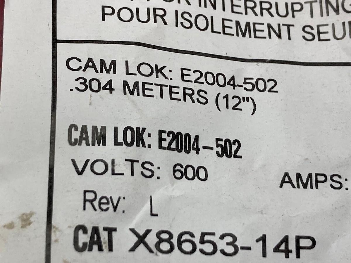 Used Eaton,E2004-502,Cam Lock Connector