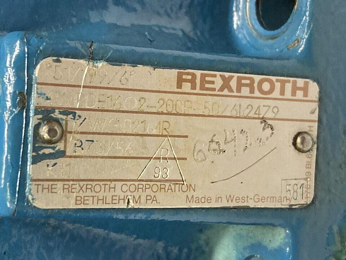 Used Rexroth,Z4WE 6 E68-21/AG24N24,Directional Valve / 4WRDE16Q2-200P-50/6L24Z9 Base