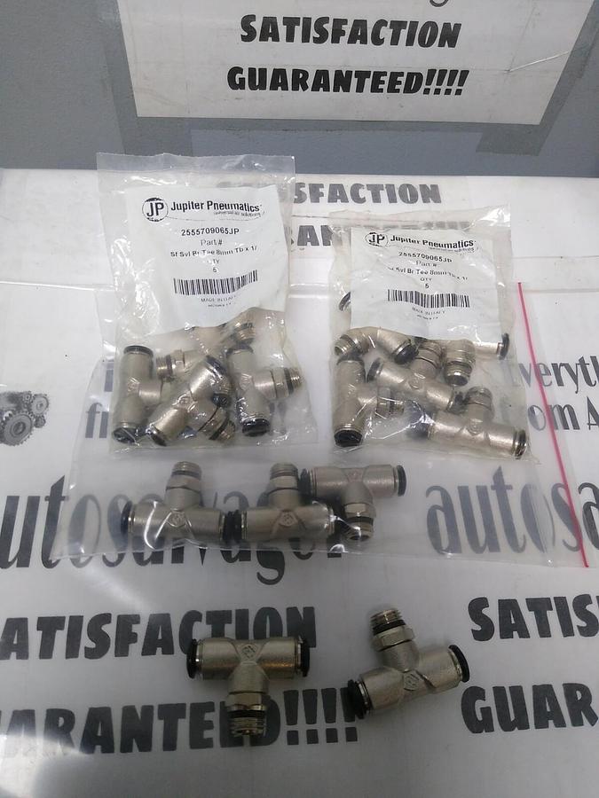 JUPITER PNEUMATICS,2555709065JP,SWIVEL BRANCH T 8MMX1/4 IN  LOT OF 15 NOS