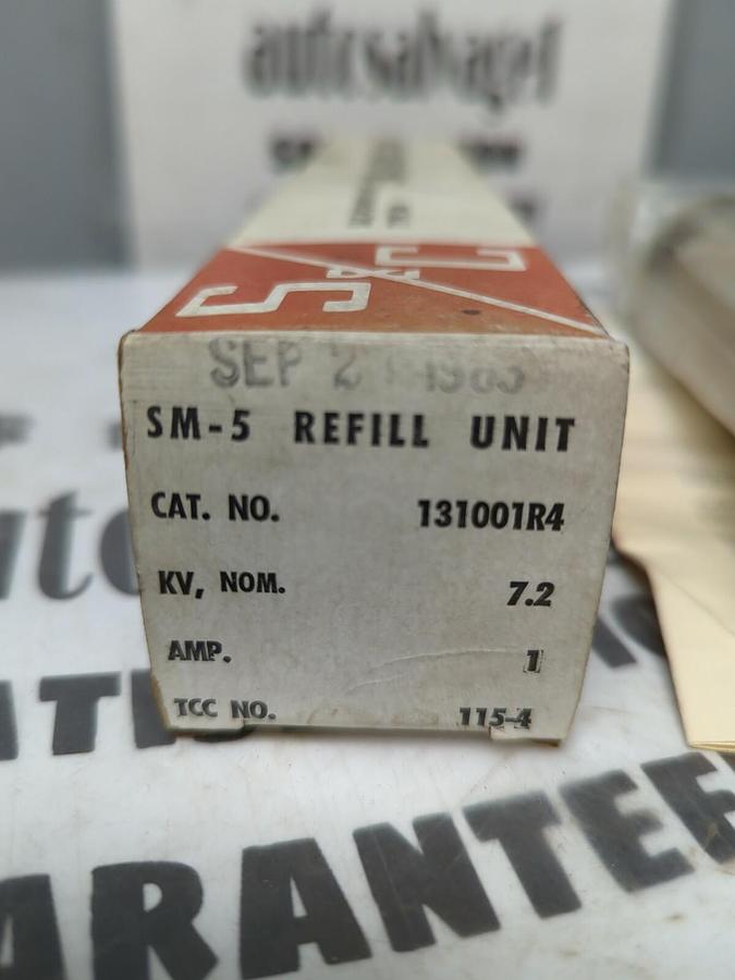 S & C,131001R4 SM-5,REFILL UNIT KV-7.2 AMP-1 TCC NO-115-4 NOS