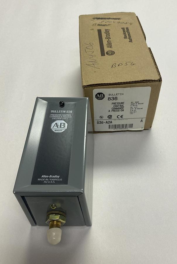 Used ALLEN BRADLEY,836-A2A,SER A PRESSURE CONTROL SWITCH NEW