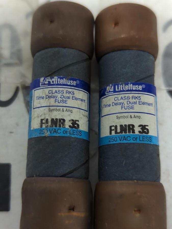 LITTELFUSE,FLNR-35,TIME-DELAY FUSES LOT OF 2 NOS