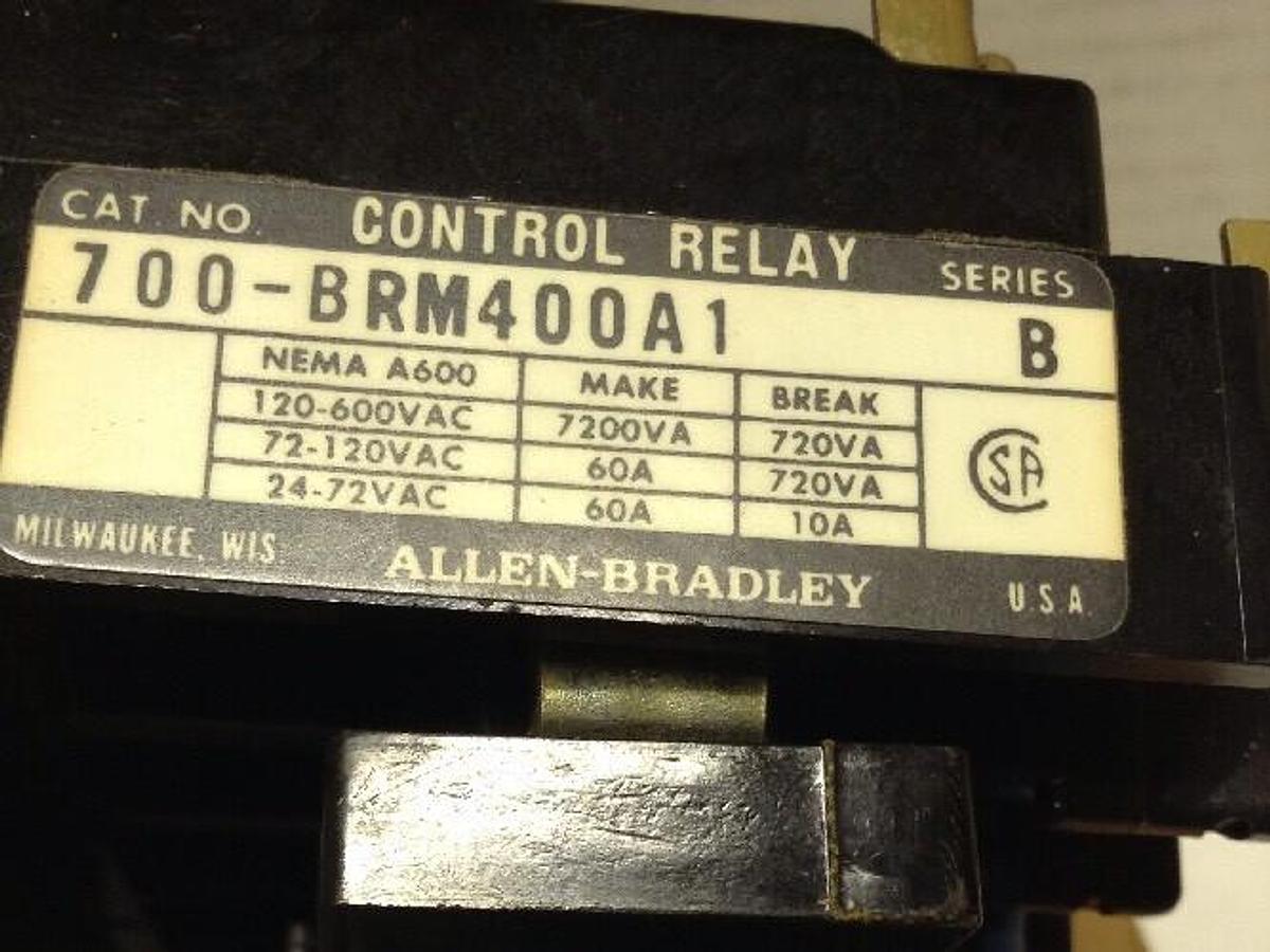 Allen-Bradley,700-BRM400A1,AC Relay NOS