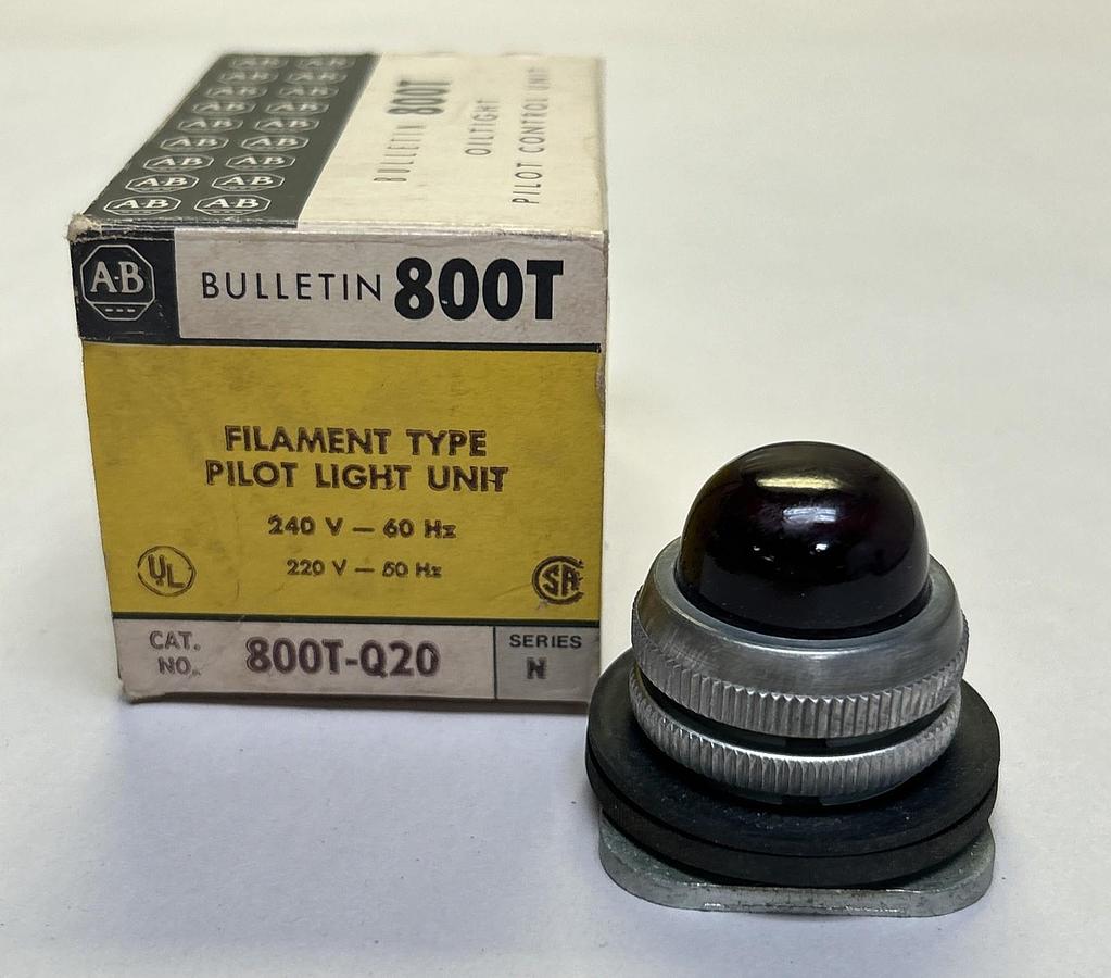 ALLEN BRADLEY,800T-Q20,FILAMENT PILOT LIGHT NOS