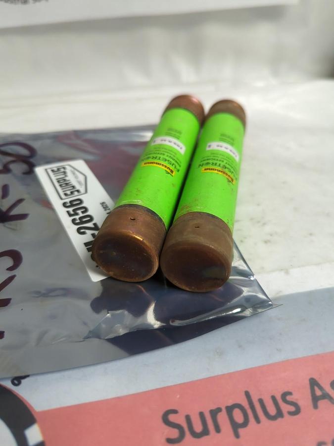 Used COOPER BUSSMANN,FRS-R-50,FUSETRON 50 AMP FUSE LOT OF 2 PRE-OWNED