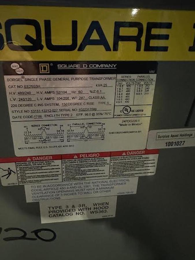 Used Square D 25