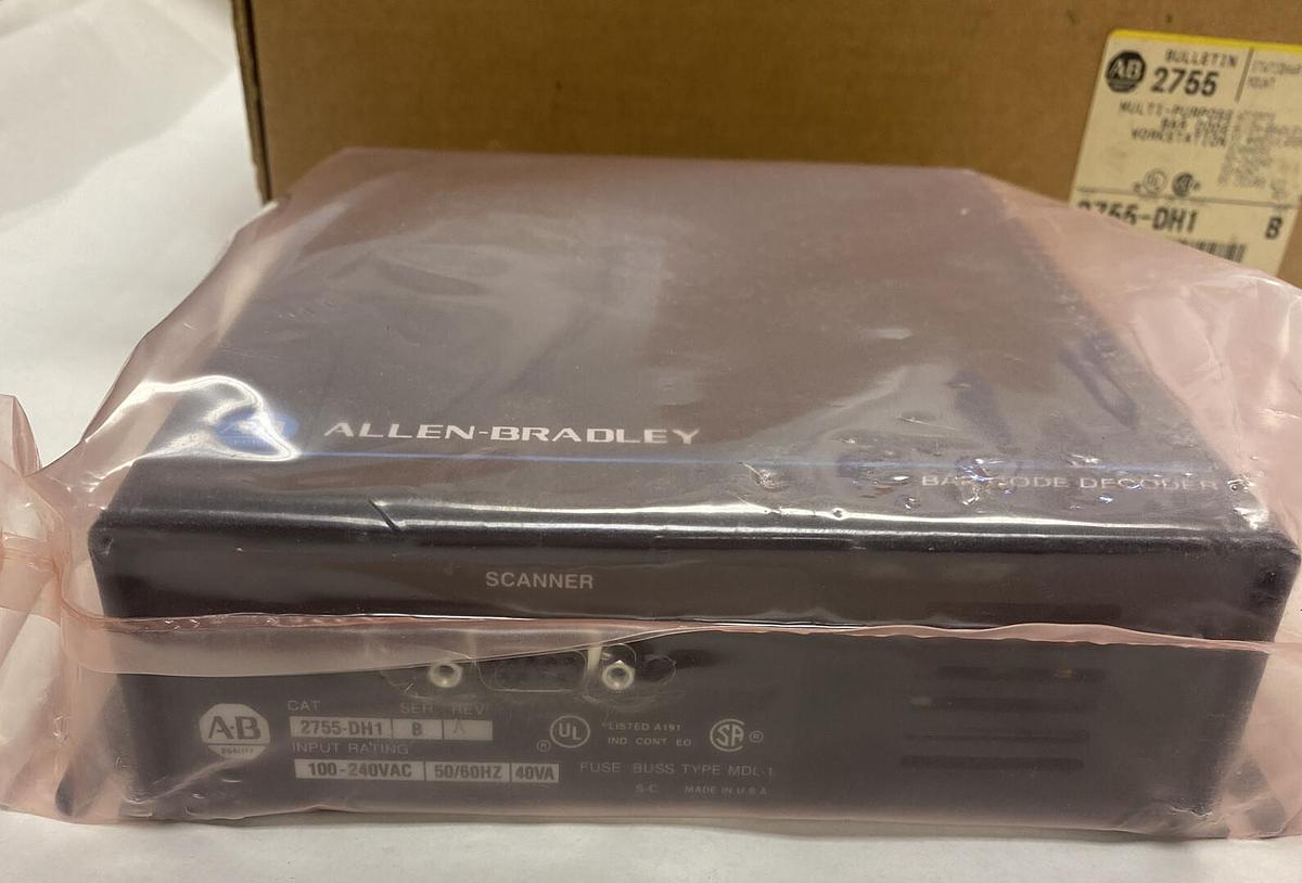 Used ALLEN BRADLEY,2755-DH1,SER B MULTI-PURPOSE BAR CODE WORKSTATION NEW
