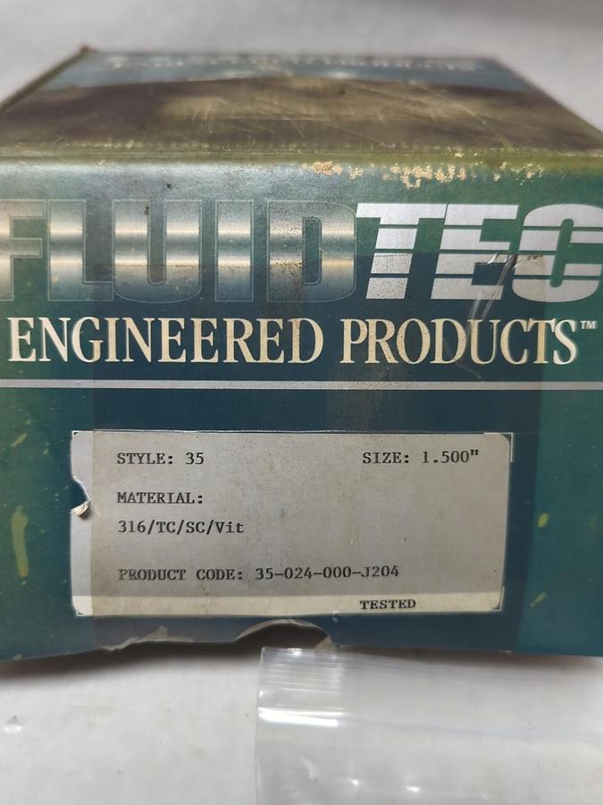 FLUIDTEC,35-024-000-J204,STYLE 35 MECHANICAL CARTRIDGE SEAL 1-1/2 INCH NOS