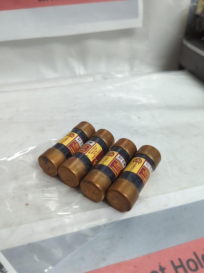 Used COOPER BUSSMANN,JKS-15,LIMITRON 15 AMP FUSE LOT OF 4 PRE-OWNED