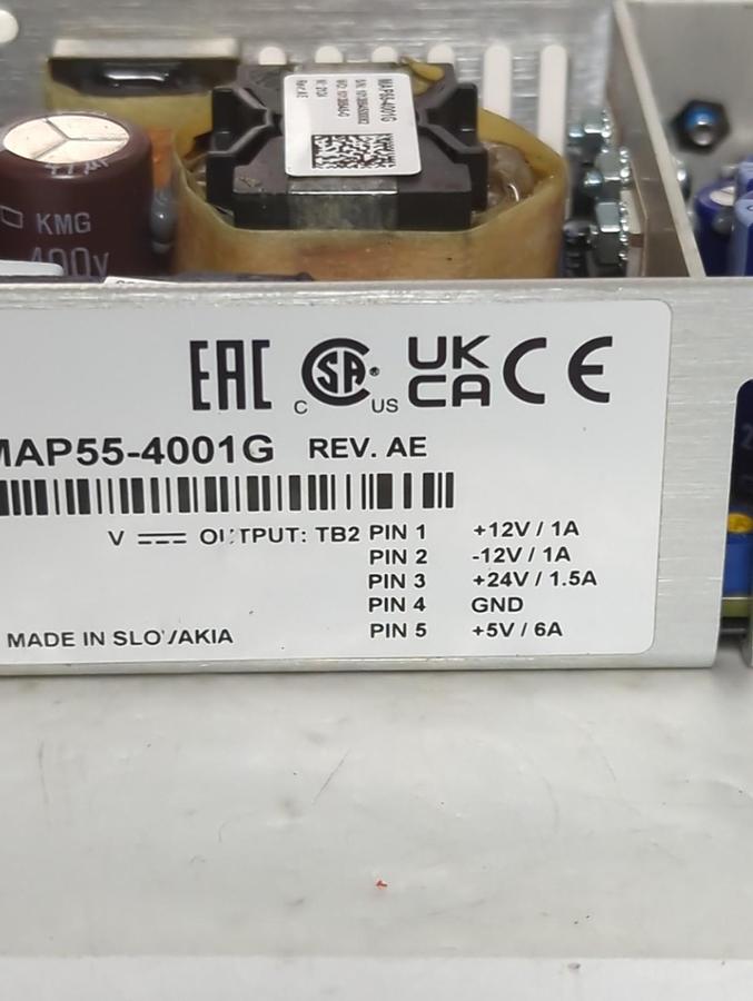 Used BEL,MAP55-4001G,POWER SUPPLY REV AE PRE-OWNED