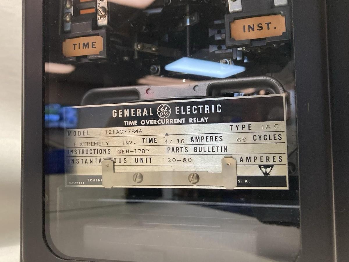 General Electric,121AC77B4A,Time Overcurrent Relay