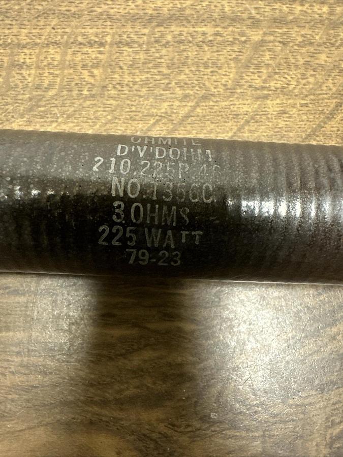 Ohmite,1356C,225 Watt 3 Ohms Resistor