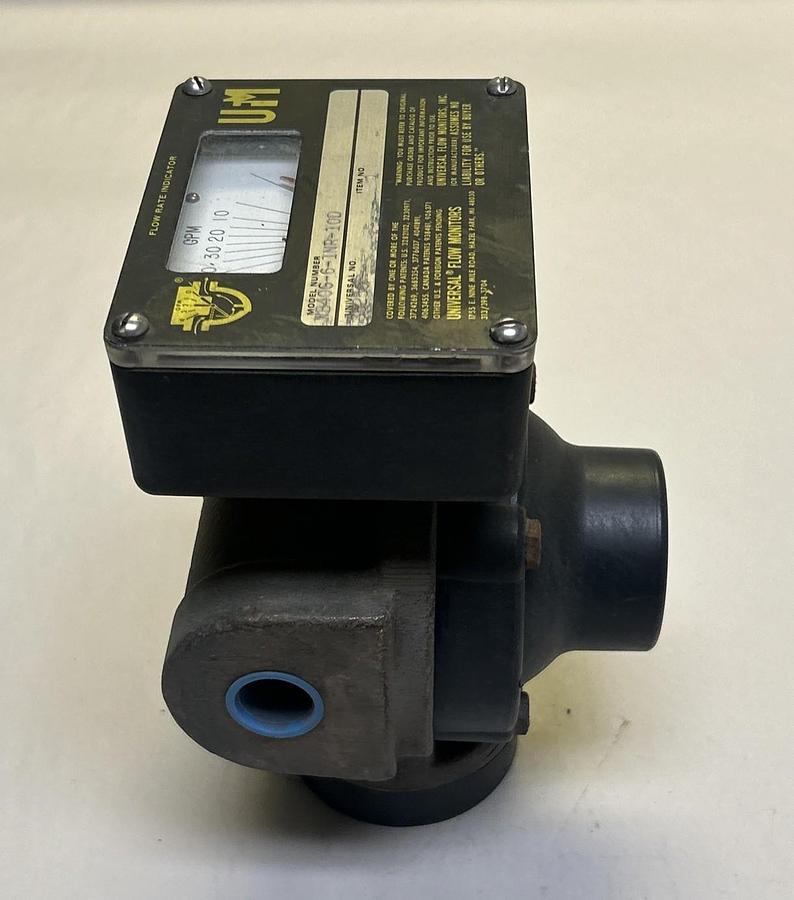 UNIVERAL FLOW MONITORS,WB40G-6-1NR-10D,FLOW RATE INDICATOR NOS
