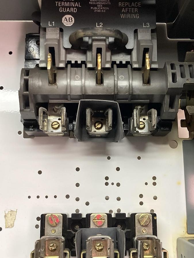 Used Allen-Bradley,2196,12 INCH MCC Disconnect Feeder Bucket 15kVa 240V