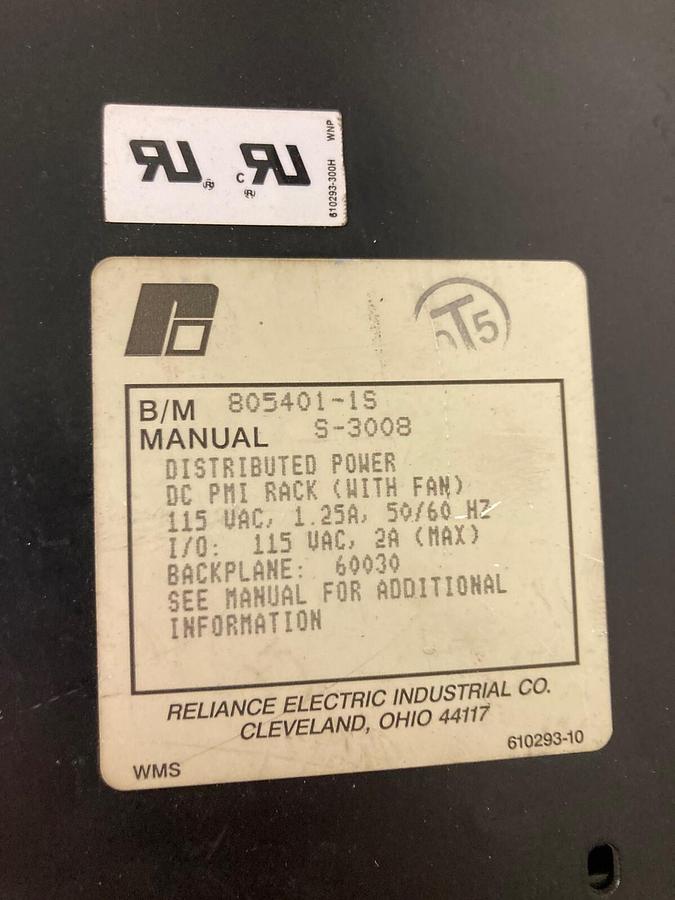 Reliance AutoMax,805401-1S,Electric Power Supply B/M-60007-2, 115vac